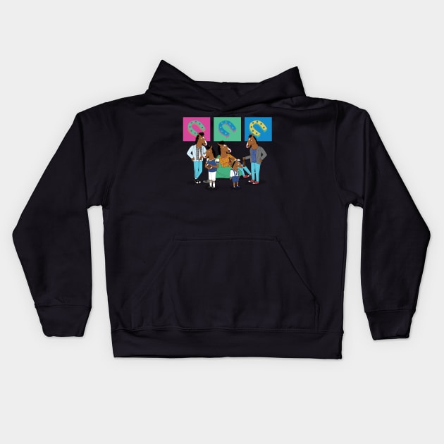 Group of Bojacks Kids Hoodie by InsomniackDesigns